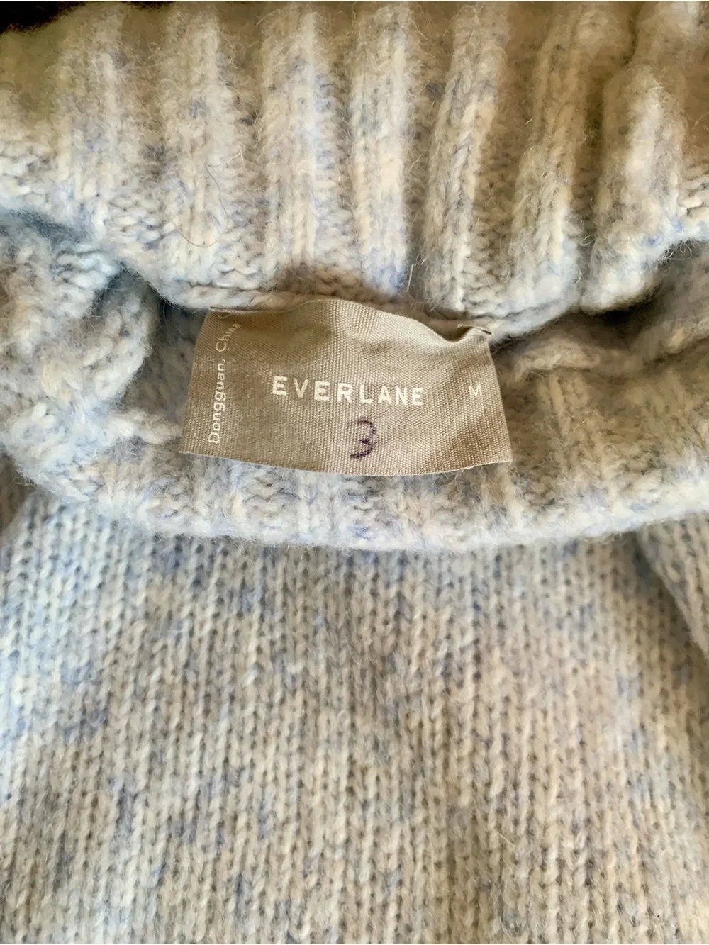 EVERLANE OVERSIZED CASHMERE BLEND CLOUD MED EUC